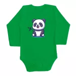 2 kusová súprava zebra panda (zelená - modrá) dlhý rukáv