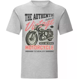 the authentic vintage tričko sivá