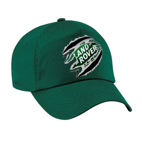 baseball čiapka land rover zelená látka