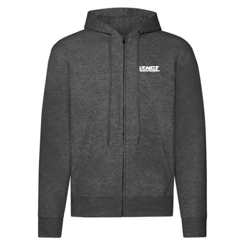 fendt tmavosivý sveter na zips s bielym vzorom