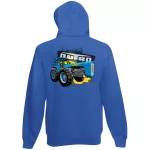 detský sveter dutra na zips - modrý