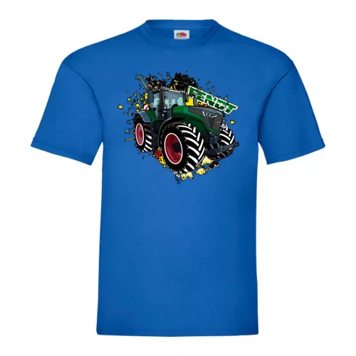 tričko fendt tractor modrá