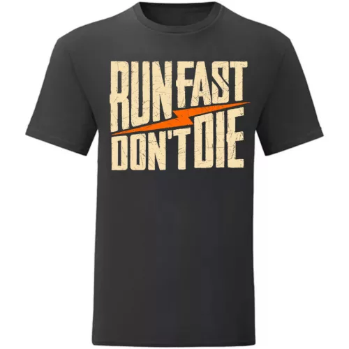 run fast…čierna tričko