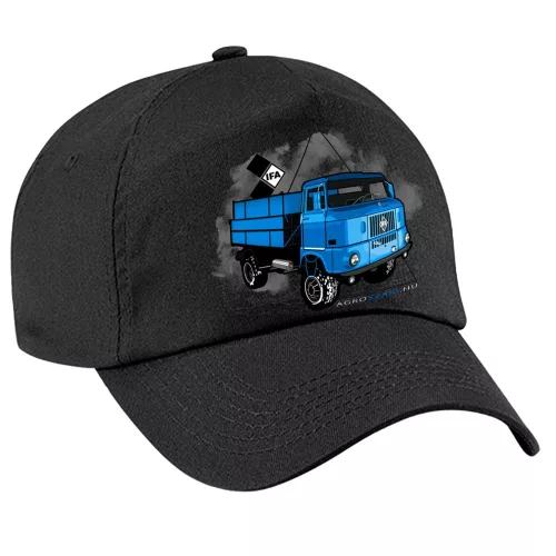 čierna látka ifa modrá detská baseball čiapka