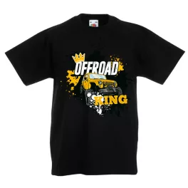 čierne detské tričko offroad king