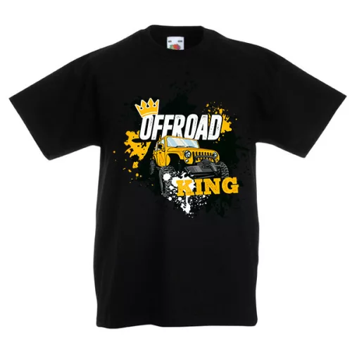 čierne detské tričko offroad king