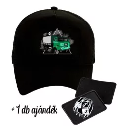 zelená ifa čierna vymeniteľná baseballová čiapka