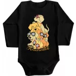 zlé kosti! detské body s dlhým rukávom