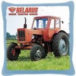 belarus mtz 82 modrá bavlnený plátnený vankúš