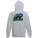 detský sveter na zips new holland - sivý