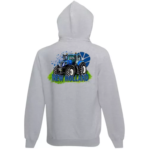 detský sveter na zips new holland - sivý