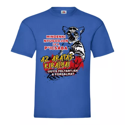 všetci upokojte sa, modré tričko (harvest kings)