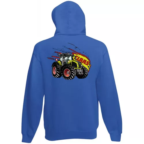 detský sveter na zips claas axion - modrý