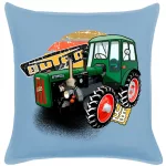 malý dutra modrá plátnený vankúš