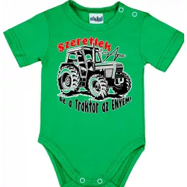   ľúbim ťa ocko, ale traktor je môj! detské telíčko zelené