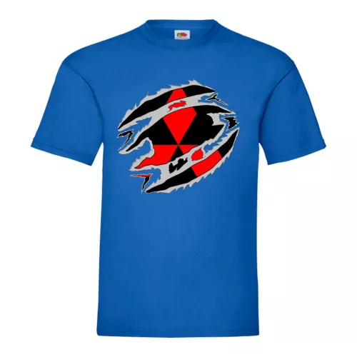 mitsubishi modré tričko