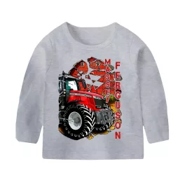 detské tričko massey ferguson sedou s dlhým rukávom