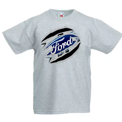 detské tričko ford sivá