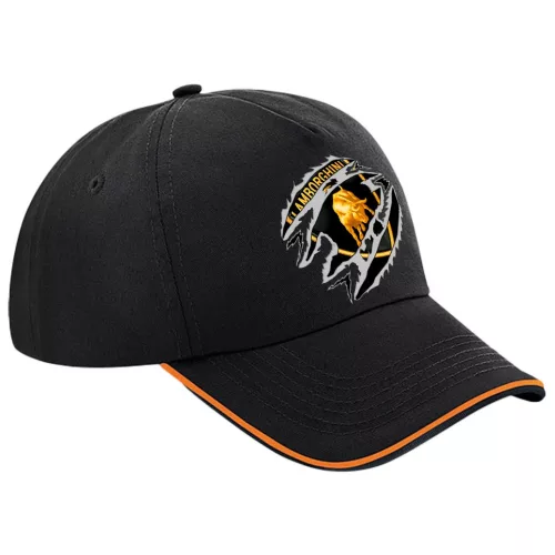 čierna oranžová brim baseball čiapka lamborghini