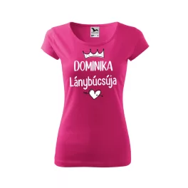 ružové tričko s názvom