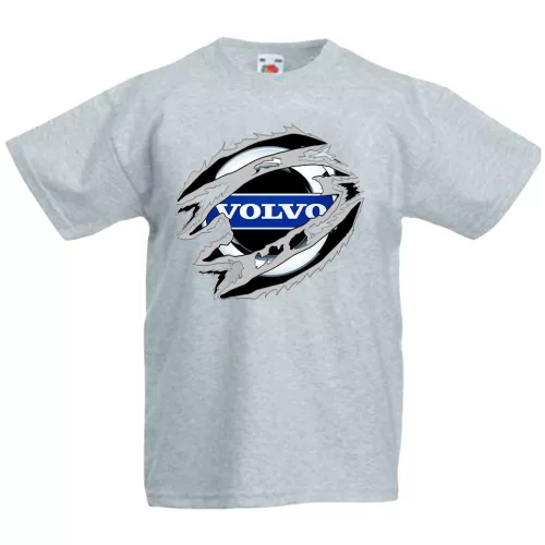 detské tričko volvo sivá