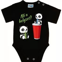 panda body pre bábätká čierna