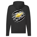 čierna mikina chevrolet na zips