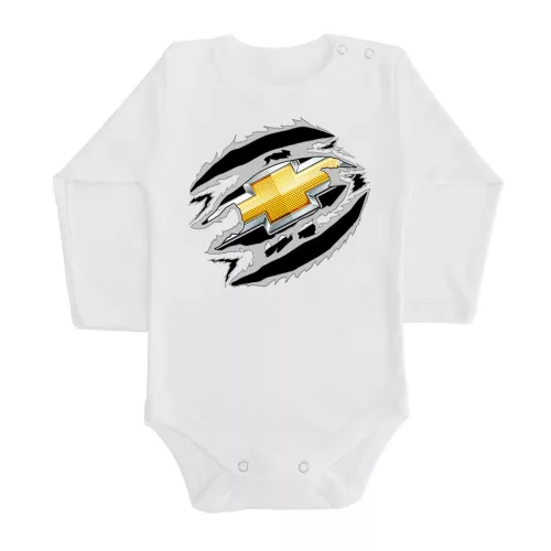 chevrolet biely dlhý rukáv dojenské body