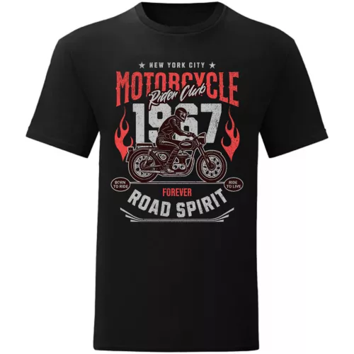 motorcycle road spirit tričko čierne