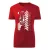 červené dámske tričko mtz 82 obrysového dizajnu