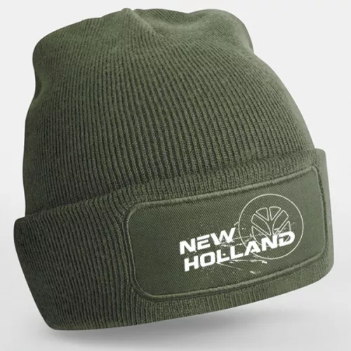 zimná čiapka zelená new holland