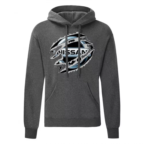 sveter nissan tmavo šedý