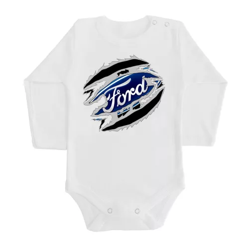 ford biely dlhý rukáv dojenské body