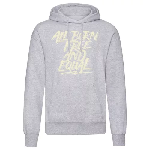 all born free…svetlo šedá sveter s klokaním vreckom