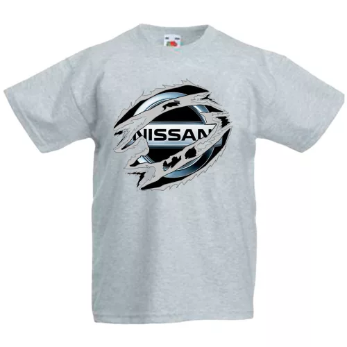 detské tričko nissan šedé