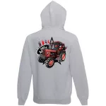 mtz 82 detský sveter na zips - sivý