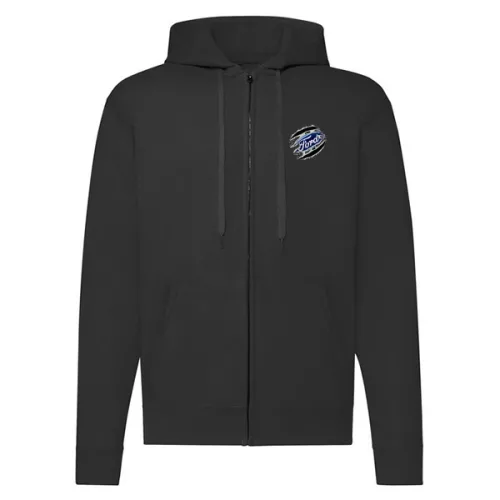 čierna mikina ford na zips