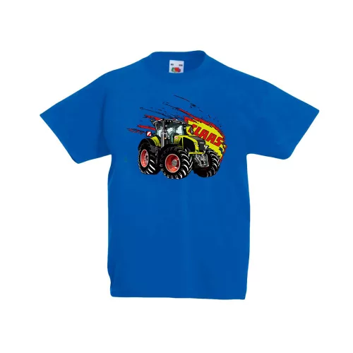 detské tričko claas axion modrá