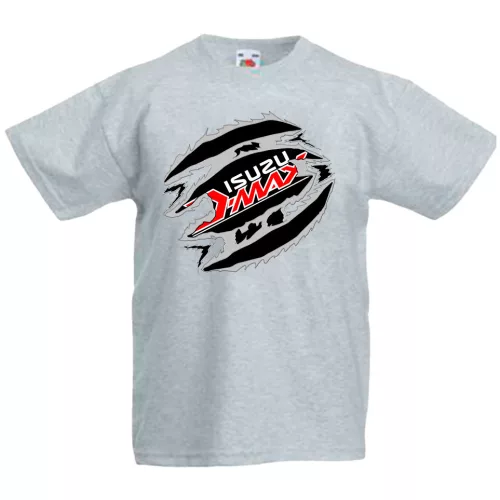 isuzu d-max šedé detské tričko