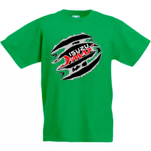 zelené detské tričko isuzu d-max
