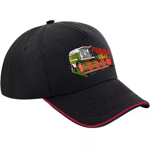 baseball čiapka claas dominator s čiernočerveným lehom