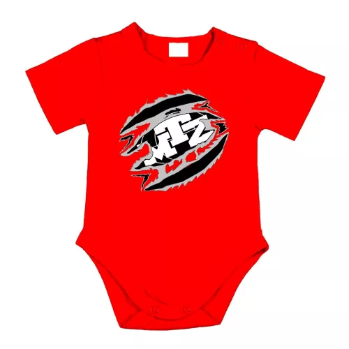 mtz červená krátky rukáv body pre bábätká