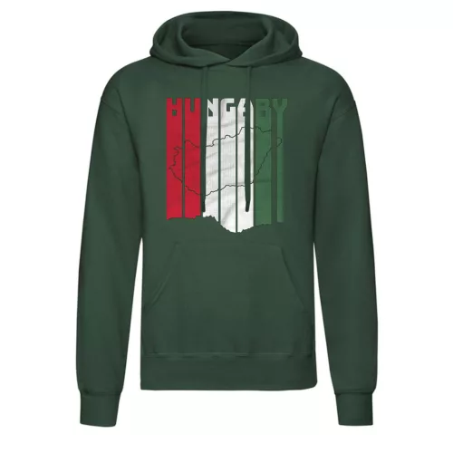 svetre s klokaními vreckami v maďarský kontúrovaná (zelený)