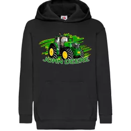 zelený traktor 6195 detský svetr čierny