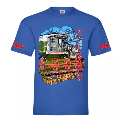 modré tričko claas dominator