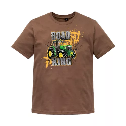 nové krátke tričko zelená tractor hnedé