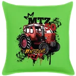 mtz 50 zelený bavlnený vankúš (mtz love)