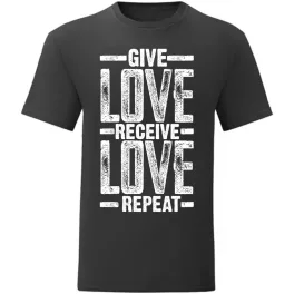 give love...čierna tričko