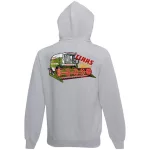 detský sveter na zips claas dominator - sivý