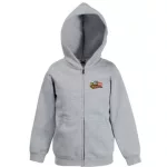 detský sveter na zips claas dominator - sivý